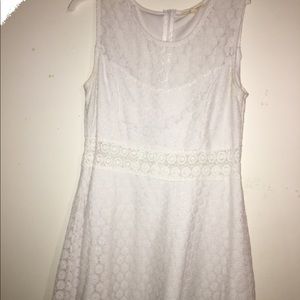 white lace dress